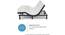 Wave King Size Adjustable Bed with Zero Gravity Comfort and Anti-Snore Sleep Modes  with Headboard (Queen Bed Size, Dark Grey Finish) by Urban Ladder - Front View Design 1 - 834460
