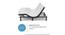 Wave Plus King Size Adjustable Bed with Under Bed Lighting, Massage and  sleep modes (Queen Bed Size, Dark Grey Finish) by Urban Ladder - Front View Design 1 - 834462