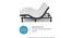 Wave Plus King Size Adjustable Bed with Under Bed Lighting, Massage and sleep  modes with Headboard (King Bed Size, Dark Grey Finish) by Urban Ladder - Front View Design 1 - 834465