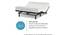 Wave Plus King Size Adjustable Bed with Under Bed Lighting, Massage and sleep  modes with Headboard (King Bed Size, Dark Grey Finish) by Urban Ladder - Design 1 Side View - 834473