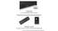 Wave Plus King Size Adjustable Bed with Under Bed Lighting, Massage and sleep  modes with Headboard (King Bed Size, Dark Grey Finish) by Urban Ladder - Ground View Design 1 - 834497