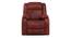 Avalon Single Seater Manual Recliner, Suede Fabric, Contemporary Look & Design, Color -  Crimson Red (Crimson Red, One Seater) by Urban Ladder - Front View Design 1 - 834512