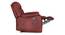 Avalon Single Seater Manual Recliner, Suede Fabric, Contemporary Look & Design, Color -  Crimson Red (Crimson Red, One Seater) by Urban Ladder - Ground View Design 1 - 834518