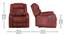 Avalon Single Seater Manual Recliner, Suede Fabric, Contemporary Look & Design, Color -  Crimson Red (Crimson Red, One Seater) by Urban Ladder - Design 1 Dimension - 834527