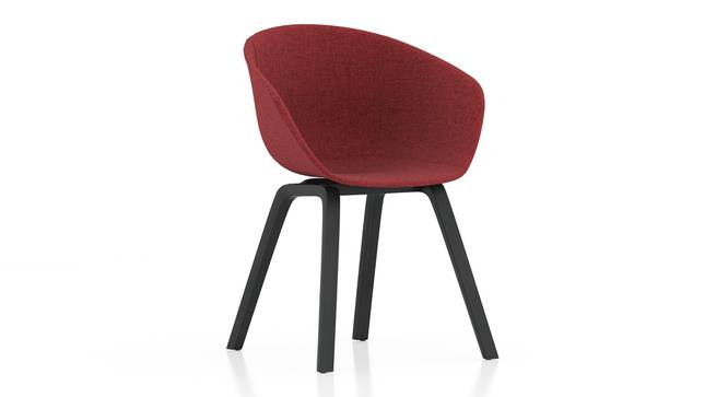 Poulain Accent Chair (Red, Fabric Seat) by Urban Ladder - Cross View Design 1 - 834533