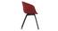 Poulain Accent Chair (Red, Fabric Seat) by Urban Ladder - Rear View Design 1 - 834536