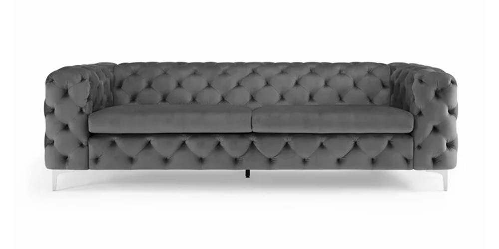 Brisbane Fabric Sofa (Grey) Urban Ladder