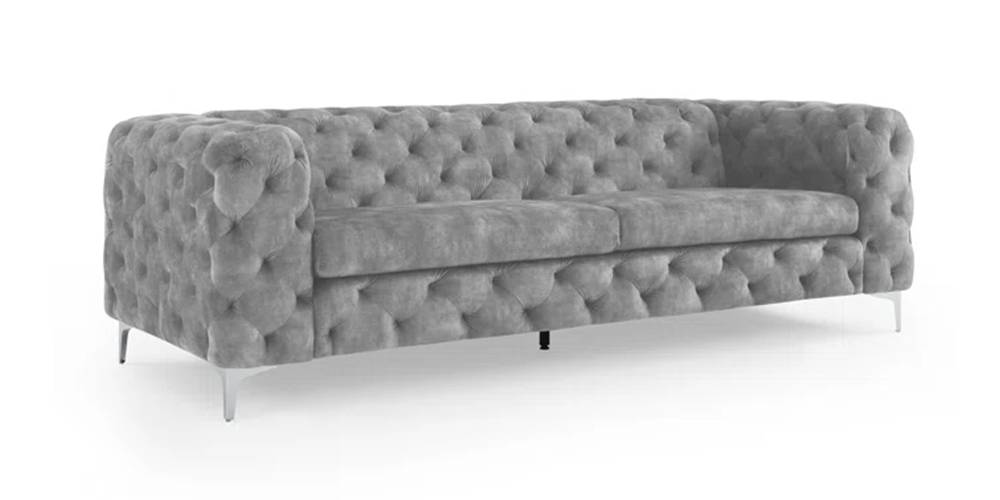 Brisbane Fabric Sofa (Grey) Urban Ladder