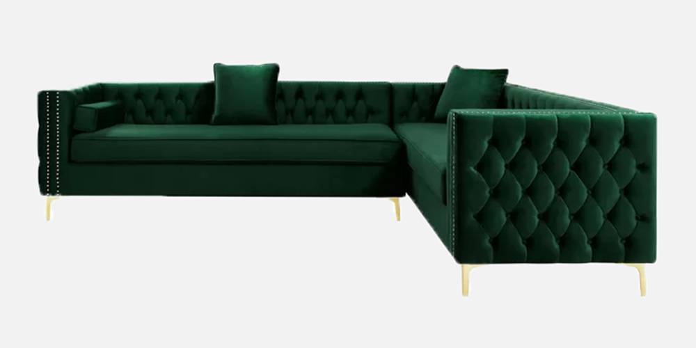 Carmel Sectional Fabric Sofa (Green) by Urban Ladder - - 