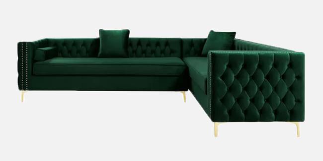 Carmel Sectional Fabric Sofa (Green) (Green, None Standard Set - Sofas, Fabric Sofa Material, Regular Sofa Size, Sectional Sofa Type, Left Aligned 6-seater Custom Set - Sofas)