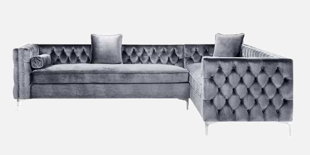 Carmel Sectional Fabric Sofa (Grey) by Urban Ladder - - 