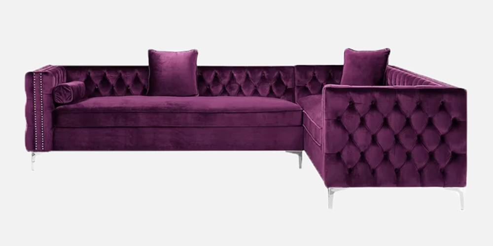 Carmel Sectional Fabric Sofa (Purple) by Urban Ladder - - 