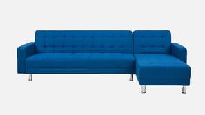 Helena Sectional Fabric Sofa (Blue)