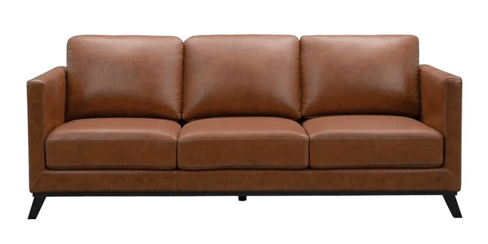 Drake Leatherette Sofa Set (Ivory) Urban Ladder