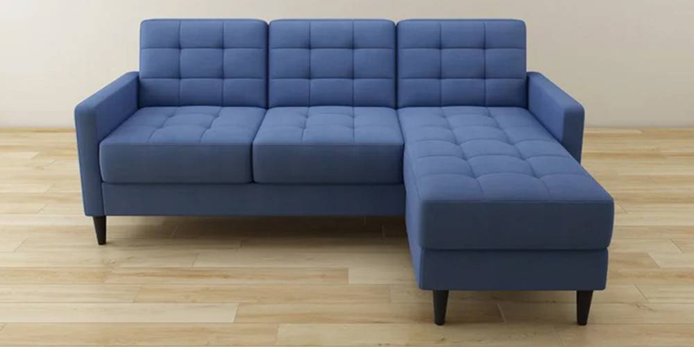 Tallinn Sectional Fabric Sofa (Blue) by Urban Ladder - - 