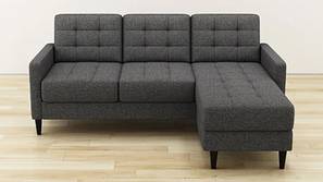 Tallinn Sectional Fabric Sofa (Grey)