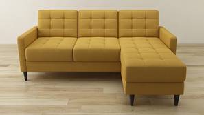 Tallinn Sectional Fabric Sofa (Yellow)