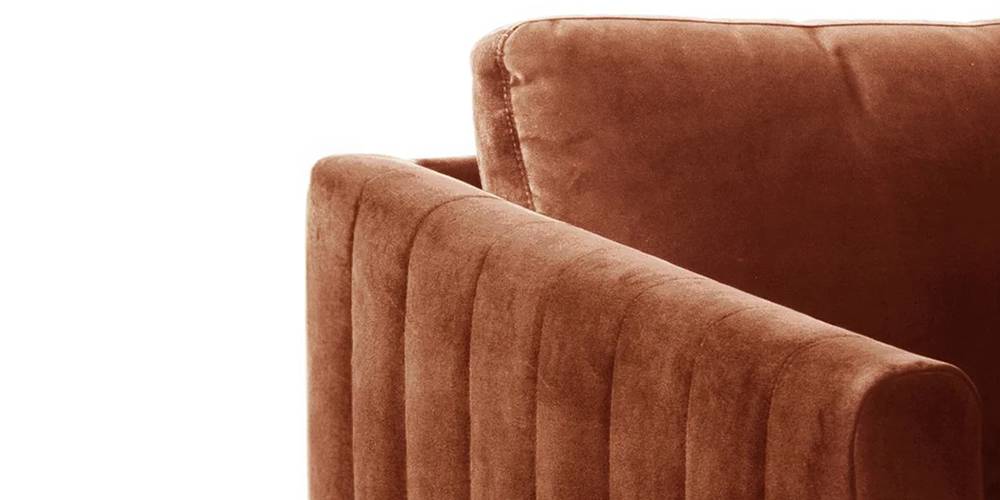 Pearl Sectional Fabric Sofa (Dust Blue) Urban Ladder