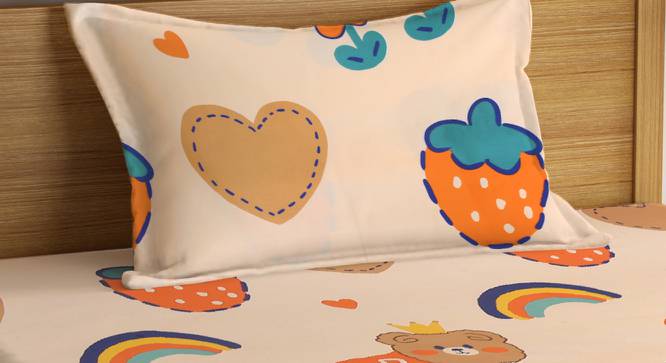 Single Bedsheet - KLSBS-1281-Multi (Single Size, Multicolor) by Urban Ladder - Design 1 Side View - 835989