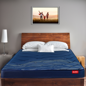 Double Bed Mattress Design Rise - Bonnel Spring Double Size Spring Mattress (Blue, 6 in Mattress Thickness (in Inches), 78 x 48 in (Standard) Mattress Size, Double)