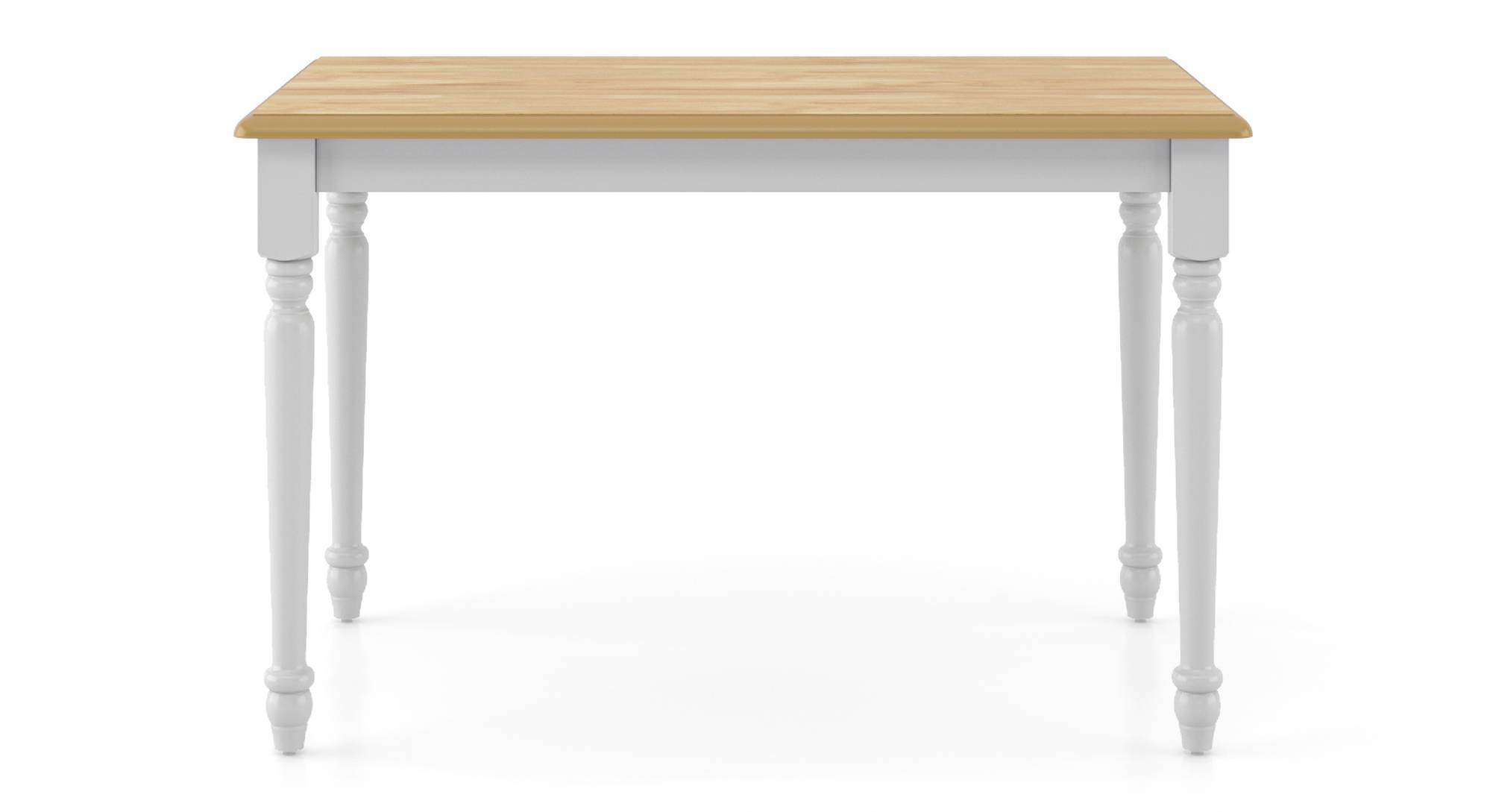 Roca 4 Seater Dining Table Two Tone With Set 4 of Beverly Dining Chair