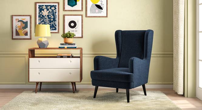 Genoa Wing Chair (Cobalt) by Urban Ladder - Full View Design 1 - 