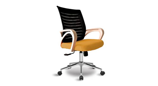 Low Back Royal Ergonomic Desk Office Mesh Chair (Black Yellow) by Urban Ladder - - 