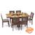 Danton folding dining table set capra chairs teak finish 00 img 0052 m 1