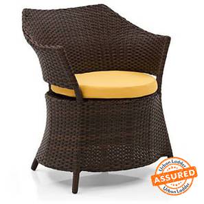 Garden Chair Design Calabah Rattan Outdoor Chair in Brown Colour - Set of 1