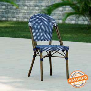 Clearance Sale Fhs Design Kea Cane Outdoor Chair in Blue Colour - Set of 1