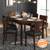 Vanalen 4 to 6 extendable cabalo leatherette 6 seater glass top dining table set 00 lp