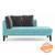 Sigmund day bed aligned right icy turquoise velvet lp