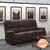 Lebowski recliner  chocolate brown 3seater lp