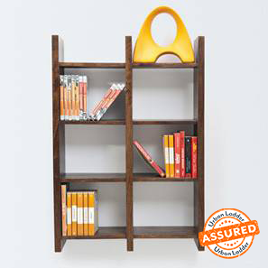Bookshelf Design Tic Tac Solid Wood Wall Shelf