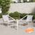 Palma patio chair set of two white lp