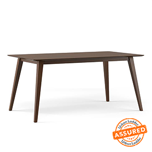 Dining Table Under 10k Design Lawson Engineered Wood 6 Seater Dining Table in Walnut Finish