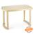 Nixon plastic 3 seater dining table in beige colour lp