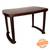 Nixon plastic 3 seater dining table in brown colour lp