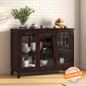 Dining Storage In Hyderabad Design Akira Solid Wood Sideboard in Mahogany Finish
