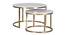 Selma Nesting Coffee Table Set Of 2 (Finish : Gold) (Gold Finish) by Urban Ladder - - 