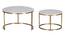 Selma Nesting Coffee Table Set Of 2 (Finish : Gold) (Gold Finish) by Urban Ladder - - 