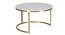 Selma Nesting Coffee Table Set Of 2 (Finish : Gold) (Gold Finish) by Urban Ladder - - 