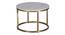 Selma Nesting Coffee Table Set Of 2 (Finish : Gold) (Gold Finish) by Urban Ladder - - 