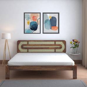 Seaside Escape Solid Wood King Size Non Storage Bed in Provincial Teak F...-image-6