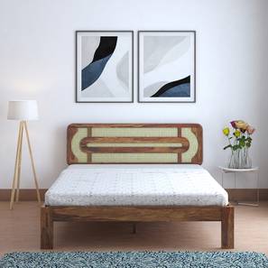 Seaside Escape Solid Wood Queen Size Non Storage Bed in Provincial Teak ...-image-4