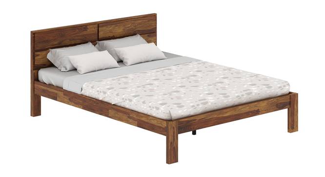Simplicity Solid Wood Non Storage Bed (Queen Bed Size, PROVINCIAL TEAK Finish) by Urban Ladder - - 