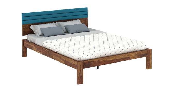 Woodland Retreat Solid Wood Non Storage Bed (Queen Bed Size, PROVINCIAL TEAK Finish) by Urban Ladder - - 