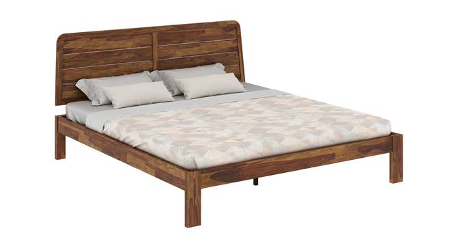 Samriddh Solid Wood Non Storage Bed (King Bed Size, PROVINCIAL TEAK Finish) by Urban Ladder - - 