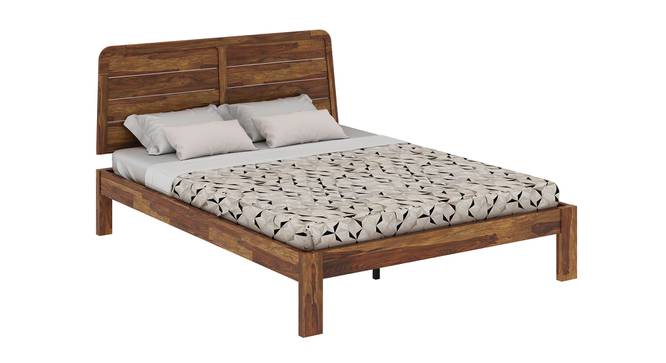 Samriddh Solid Wood Non Storage Bed (Queen Bed Size, PROVINCIAL TEAK Finish) by Urban Ladder - - 