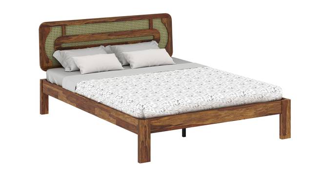 Seaside Escape Solid Wood Non Storage Bed (Queen Bed Size, PROVINCIAL TEAK Finish) by Urban Ladder - - 